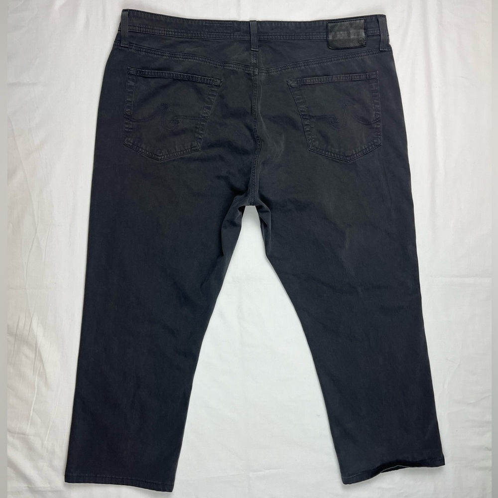 AG Adriano Goldschmied Men Everett Chino Pants 40 x 25 Dark Grey Washed Twill B3